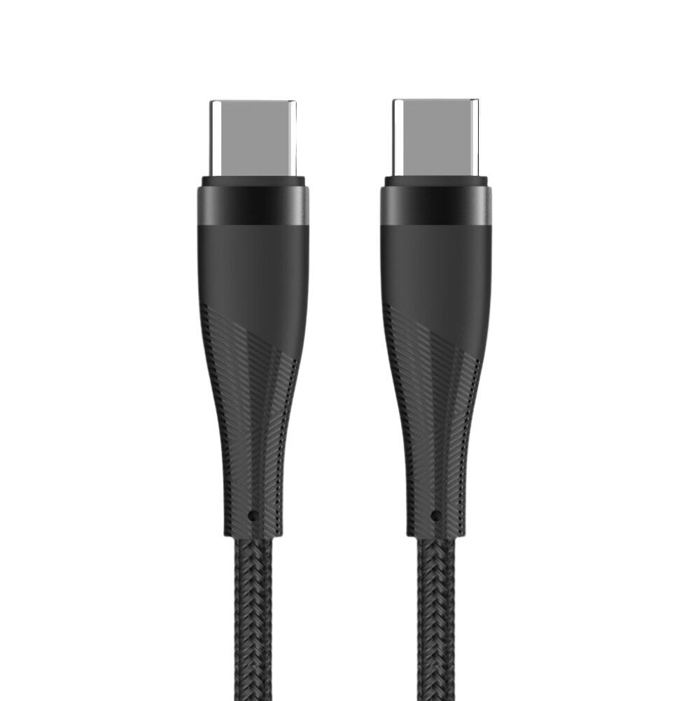 maxlife-usb-c-usb-kabel-1-m-zwart-omvlochten-100w-voorkant-01